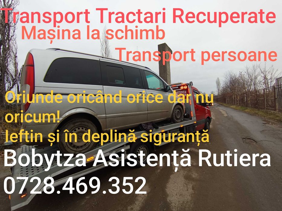 Asistenta Rutiera Rapida Tractari Auto Moto Utilaje Plata cu Cardul