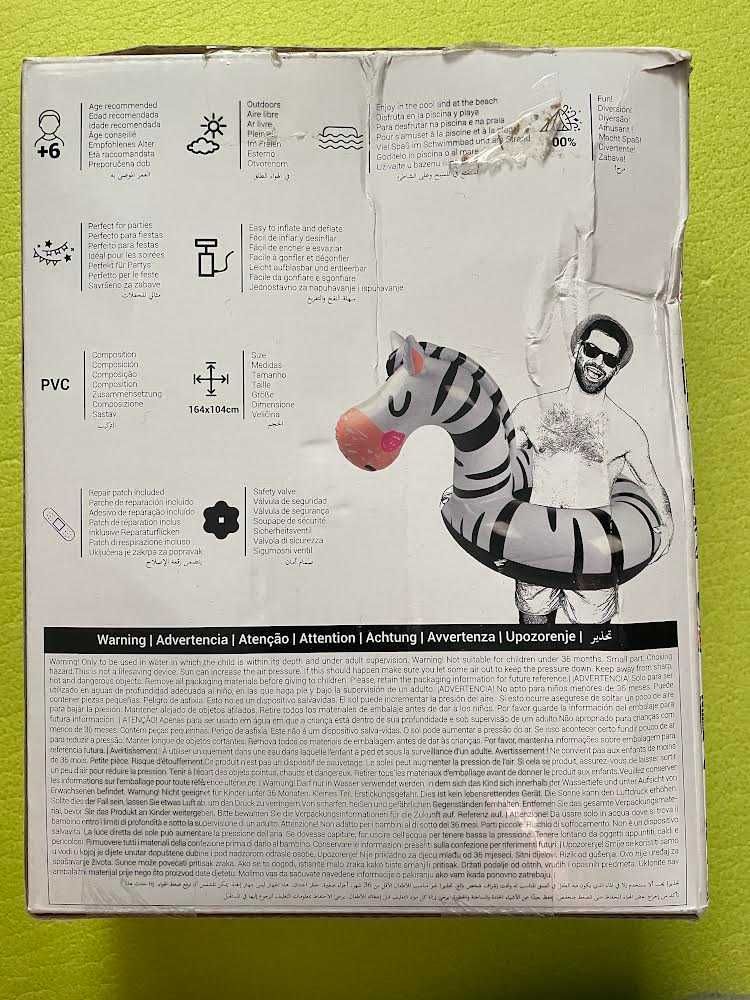 Colac inot zebra - ca nou - folosit o singura data