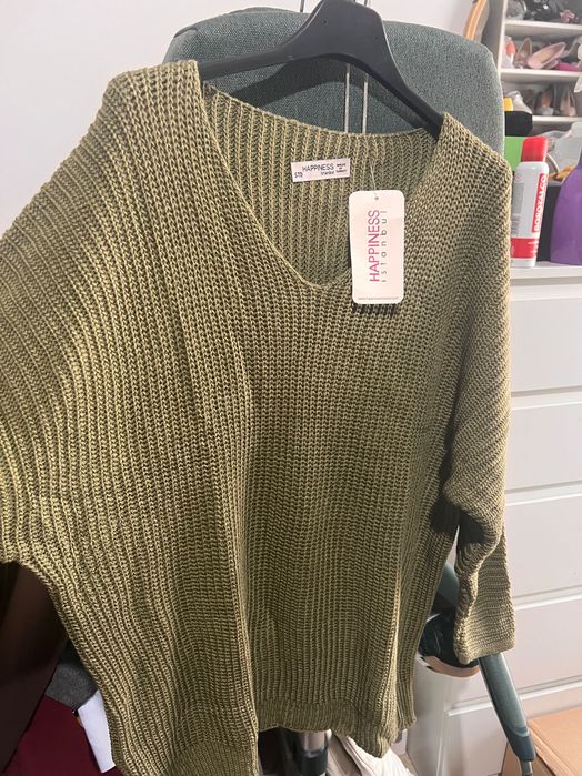 Pulover oversize kaki nou