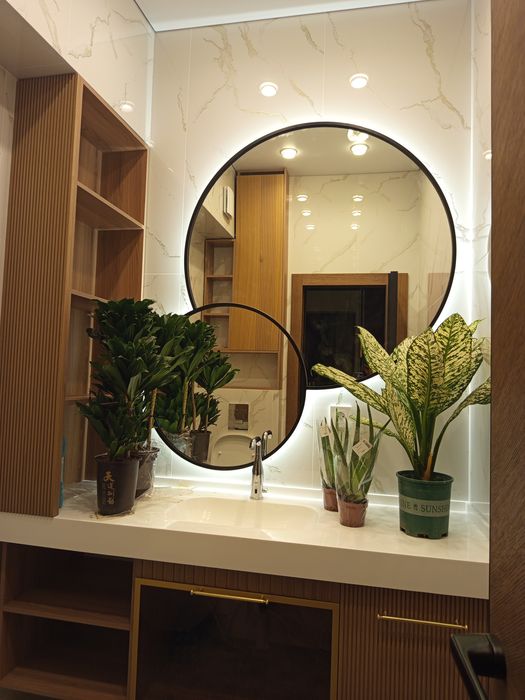 Зеркало, Зеркало с подсветкой, зеркало с раскроем дизайнерские зеркала