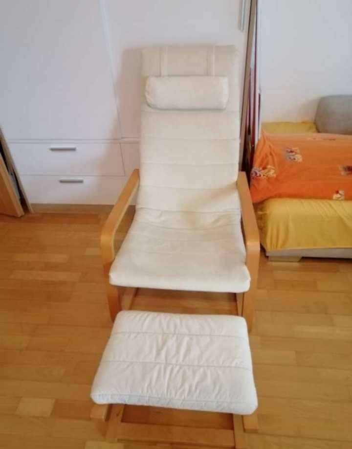 vand fotoliu Ikea Poang cu extensie pt picioare