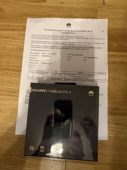 Căști huawei FreeBuds 4 Pro