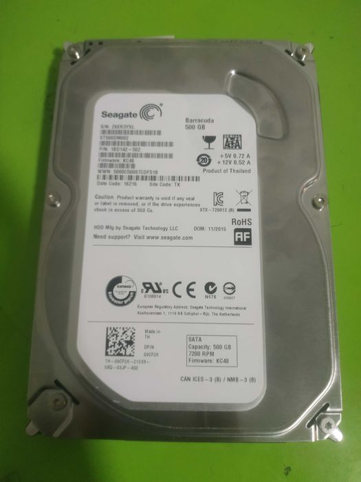 Hdd 500 gb 7200rpm