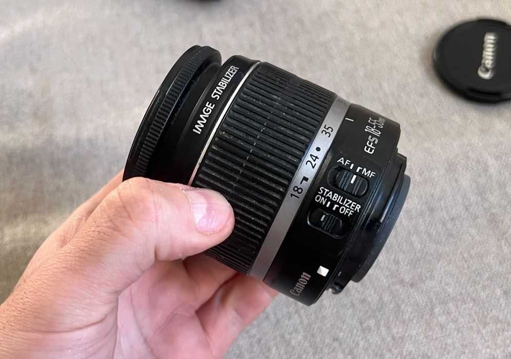 Canon EF-S 18-55mm IS obiectiv defect AF, compatibil DSLR Canon