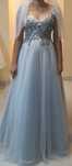 Rochie de mireasa, alb-gri