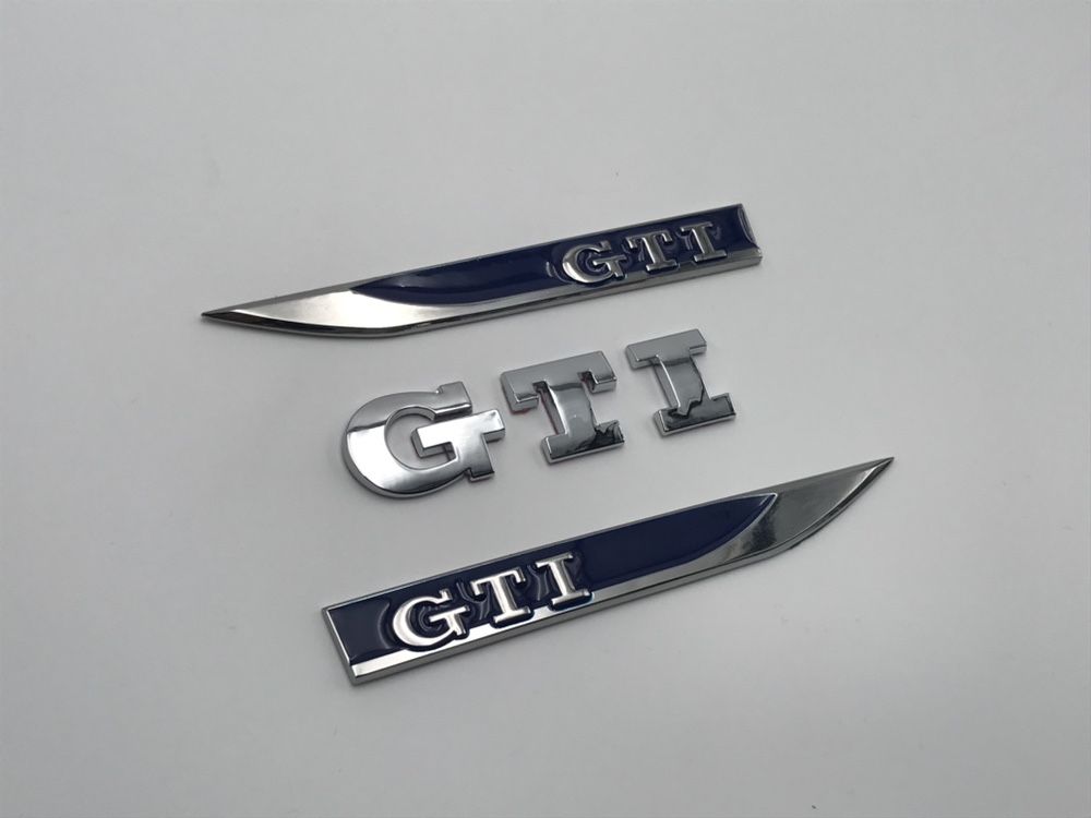 Set Embleme VW GTI albastru