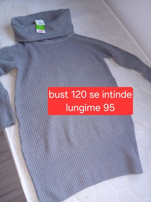 Rochie tricou cu guler