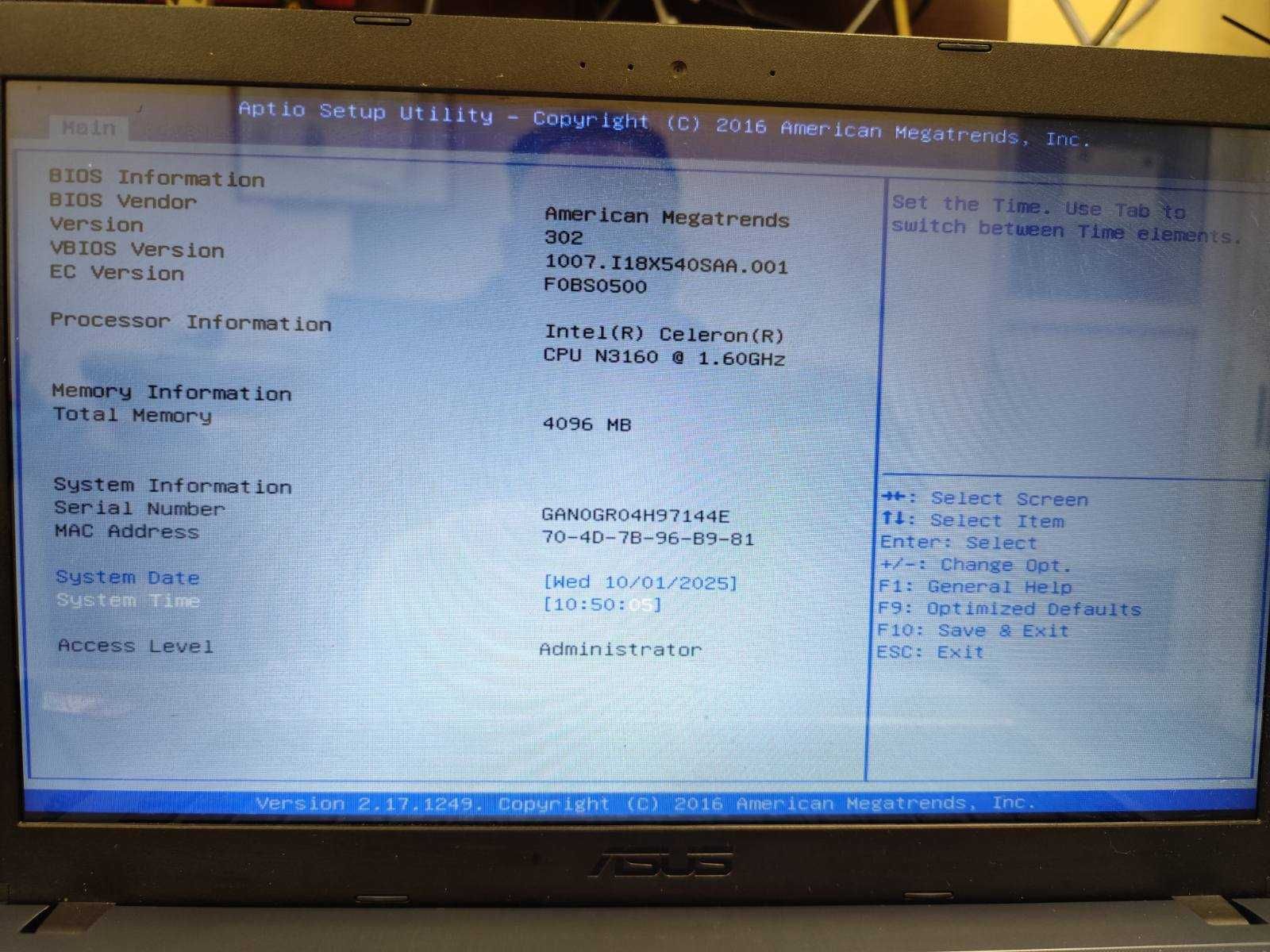 Лаптоп Asus X540S