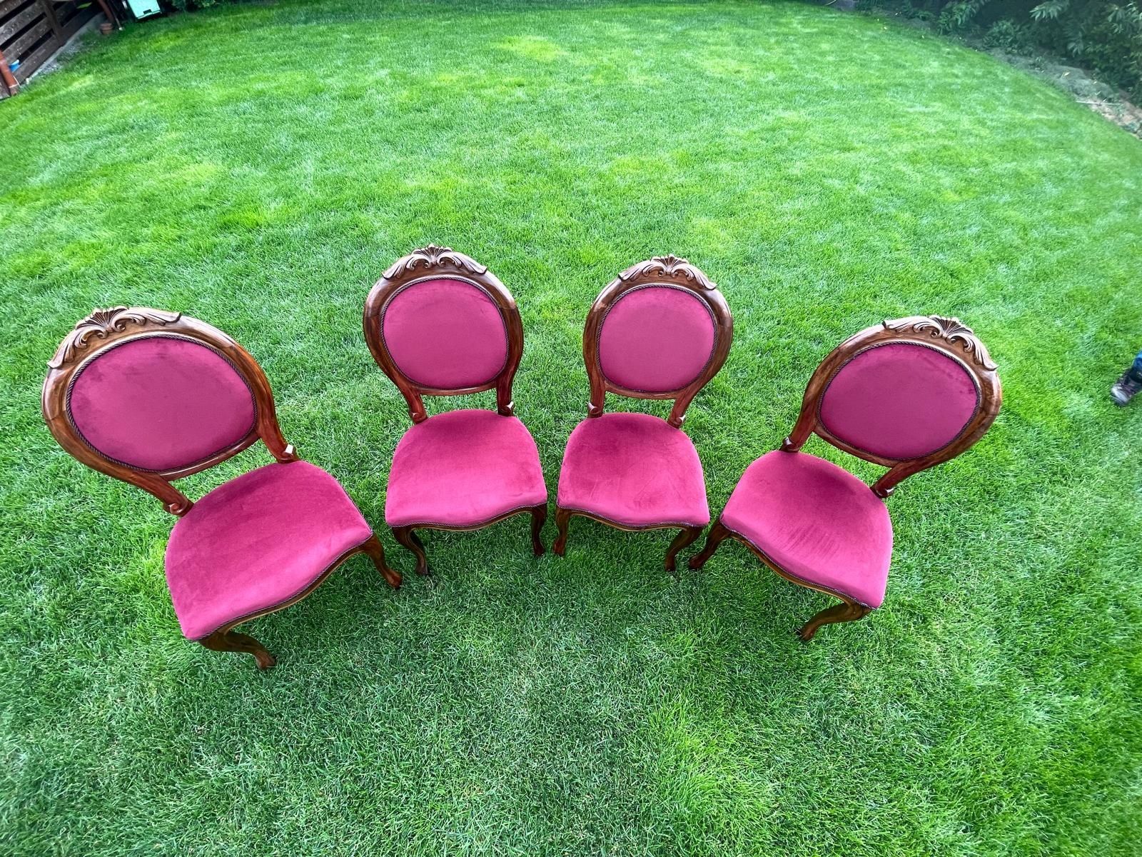 Scaune Biedermeier Originale Lemn Masiv Proaspăt Reconditionate
