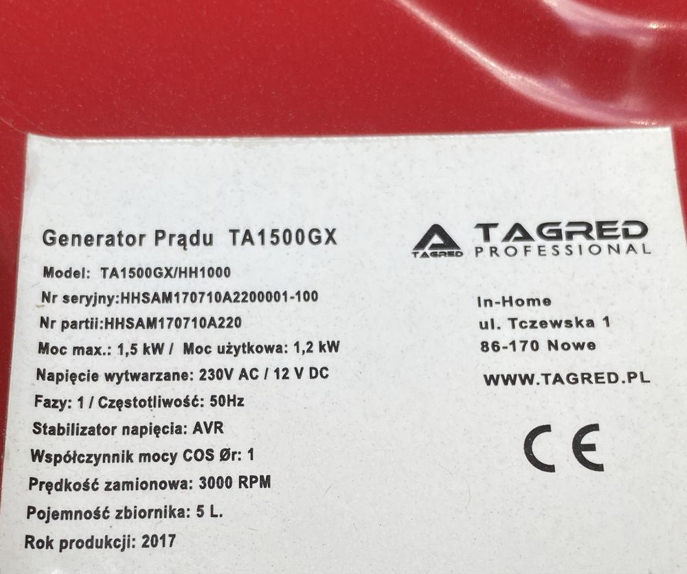 Generator curent pe benzina nou