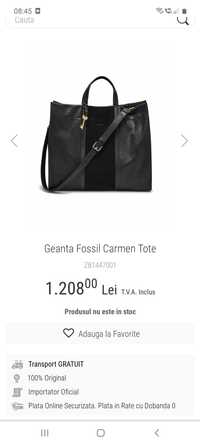 Vand geanta Fossil piele