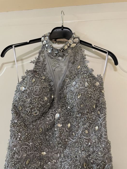 Официална дизайнерска поръчкова рокля + чанта LIZA KAIN