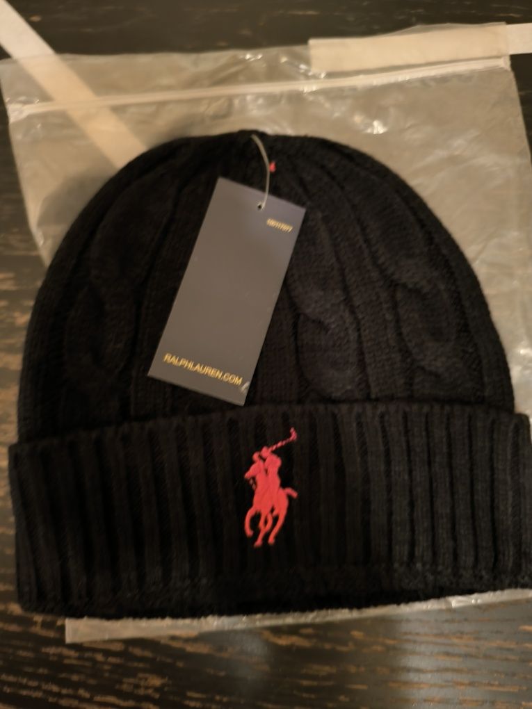 Căciulă Ralph Lauren neagra, mărime universală, calitate premium