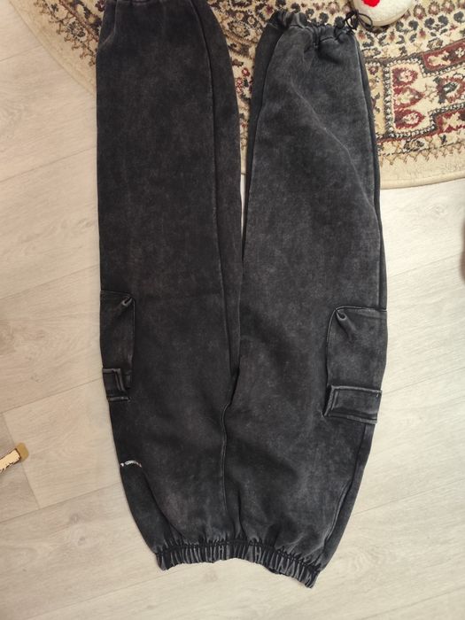 Штаны теплые, серого цвета