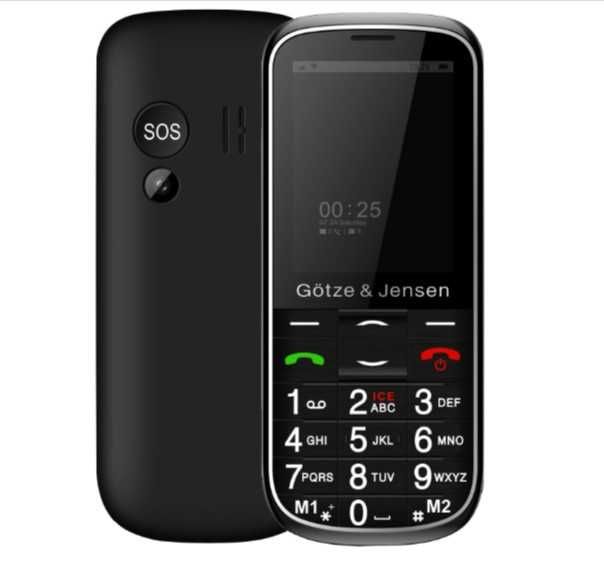 Телефон за Възрастни хора с големи копчета и подсилен звук