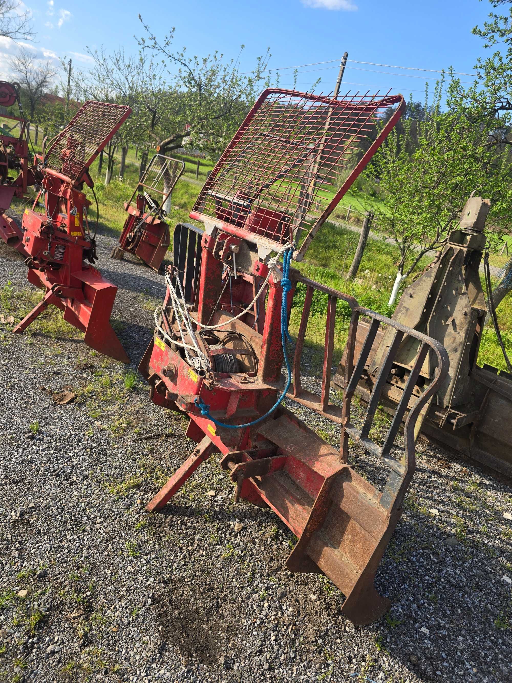 Troliu in tiranti la tractor cu piese originale de 5 tone putere KMB