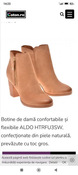 Botine din piele Aldo