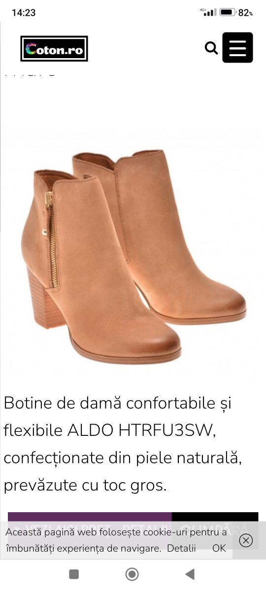 Botine din piele Aldo