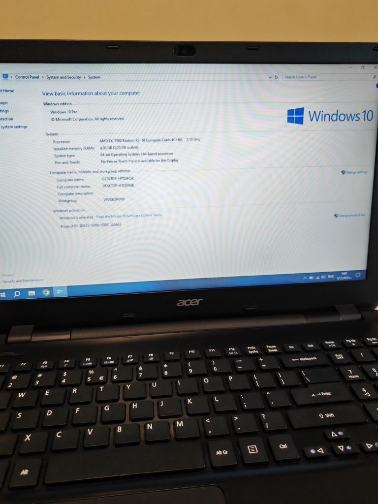Acer aspire e5 551G-F19B