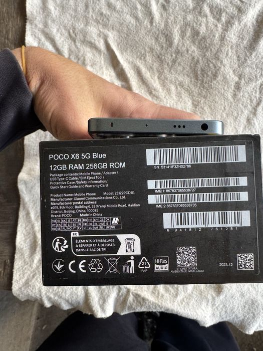 poco x5 5G pamit 12.256g holati zor oqip tel qlila faqata