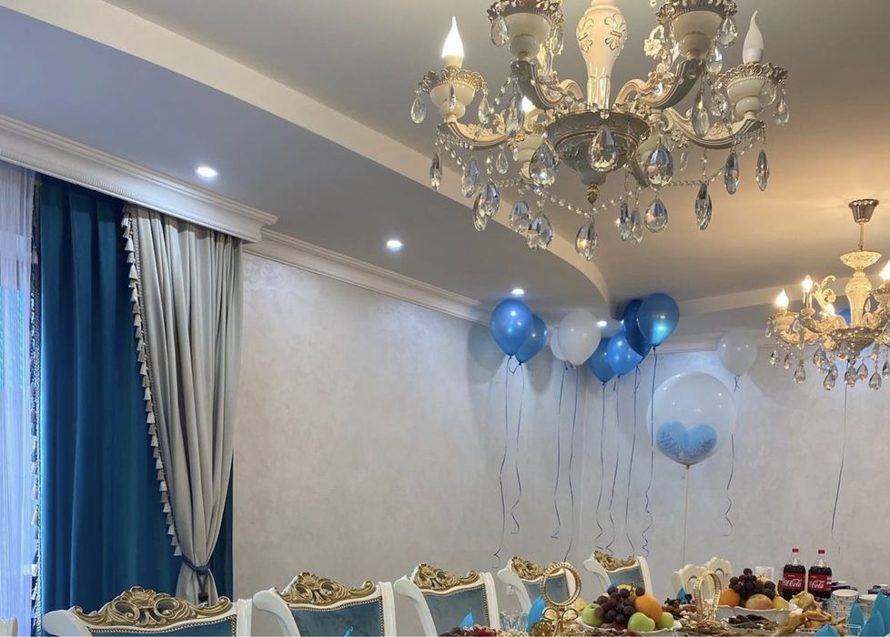 Большая люстра в молочном цвете 2 шт