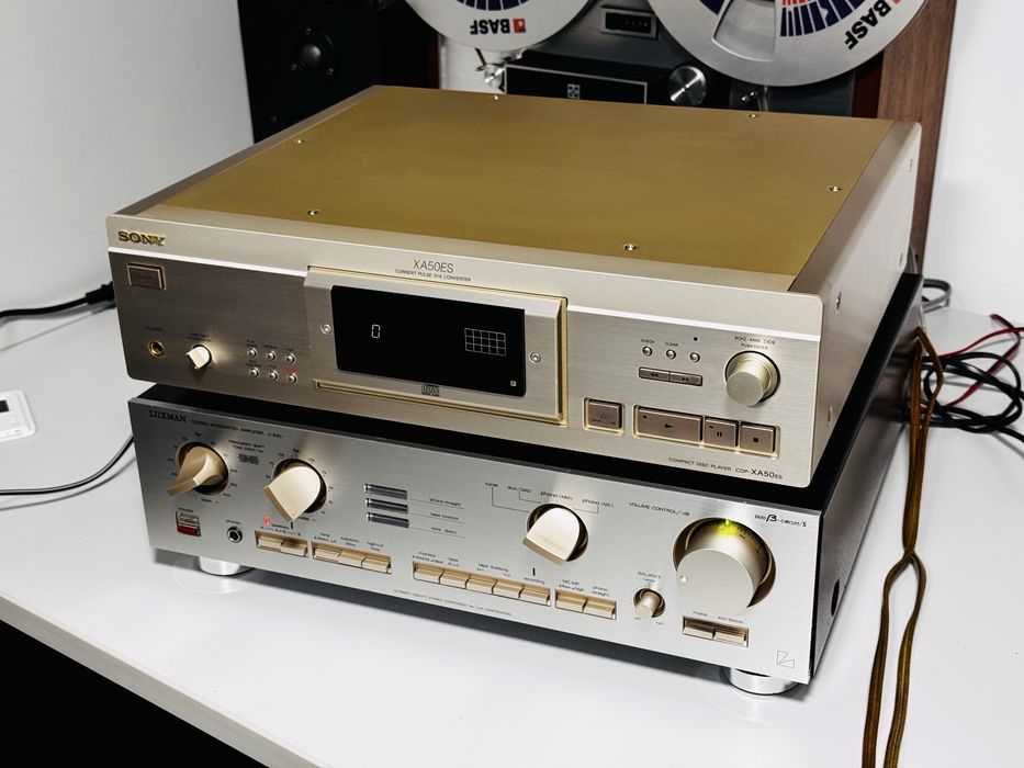 CD-player audiophili SONY CDP-XA50ES,gama ES,cu PUC,champagne,telecoma