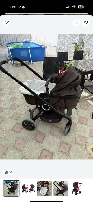 коляска chicco в хорошем состоянии