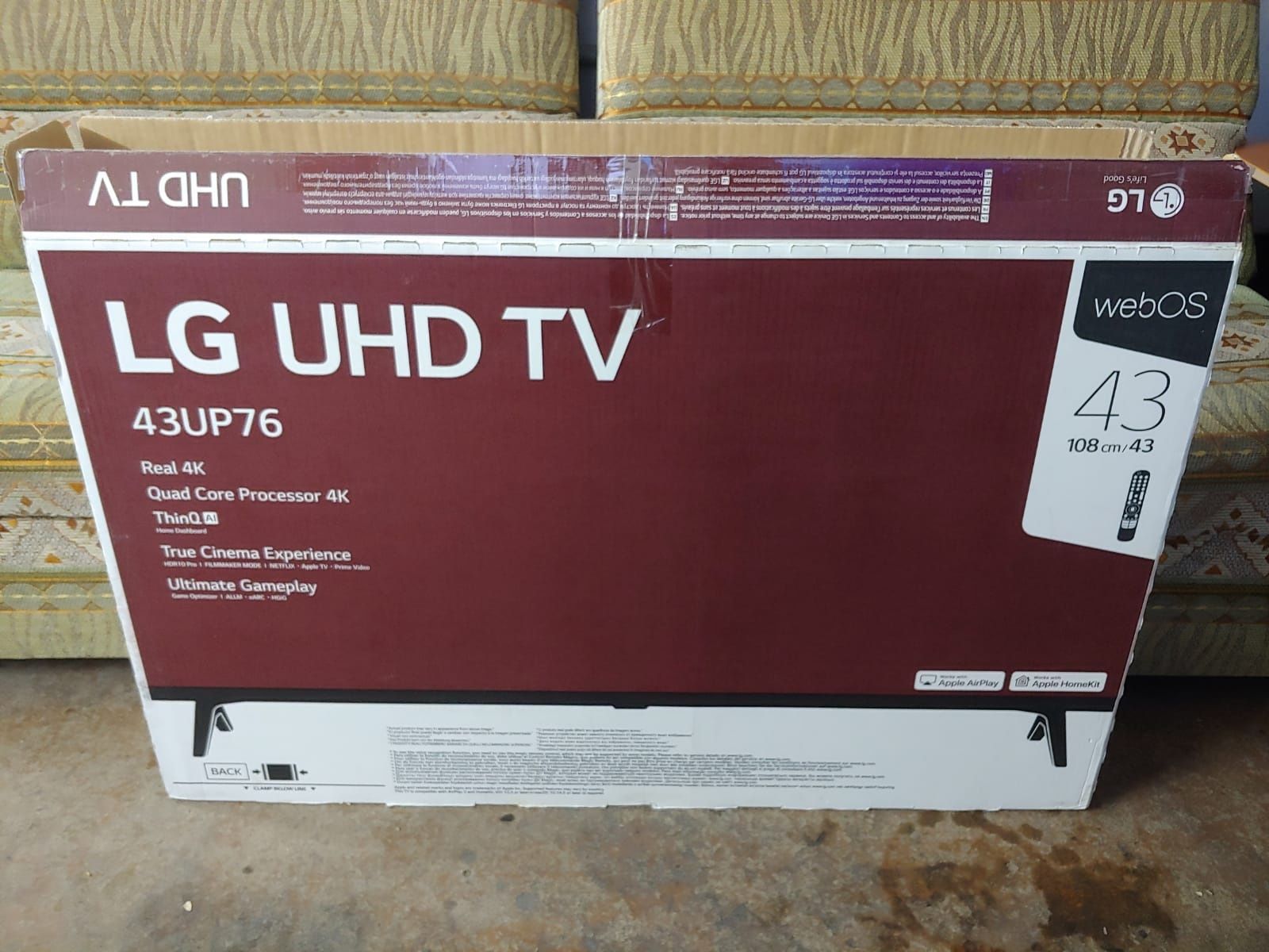 Продам 4к смарт тв LG 108см