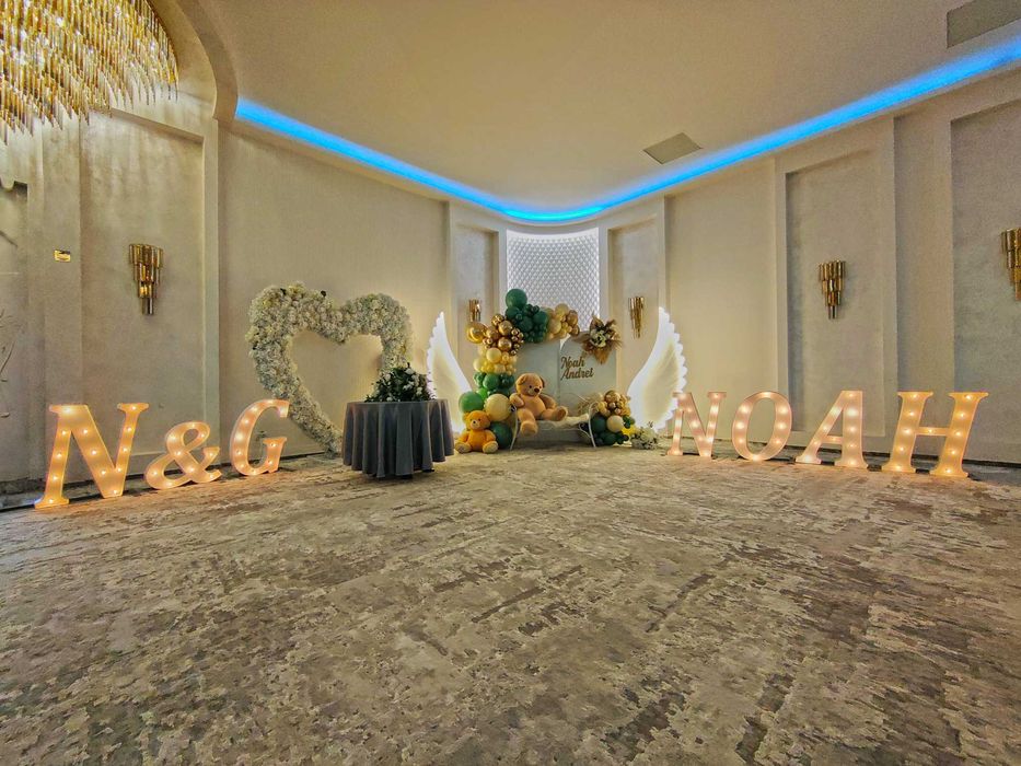 Litere Volumetrice Luminoase - Nunta, Botez, Aniversare, Corporate