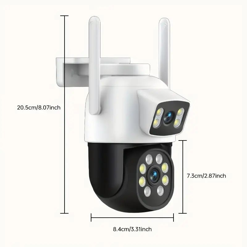 Dual lens WiFi Камера за видеонаблюдение.