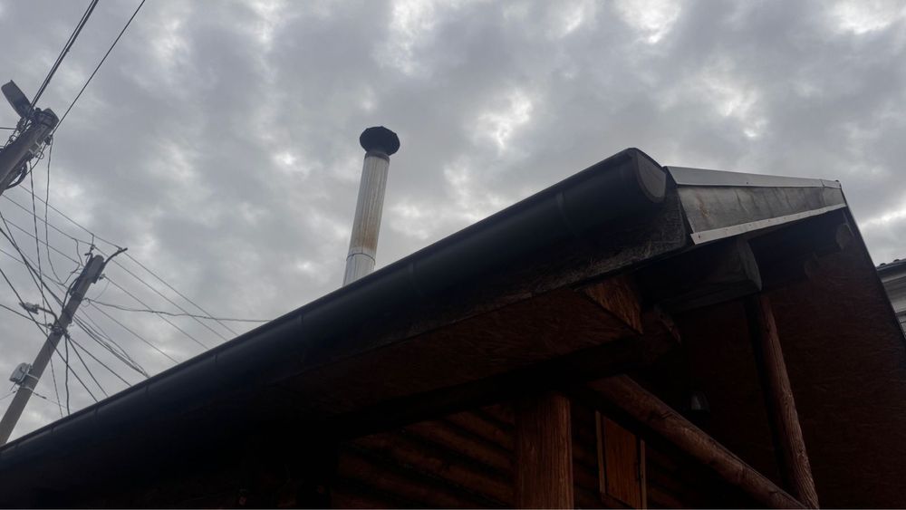 Баня из сруба, на дровах