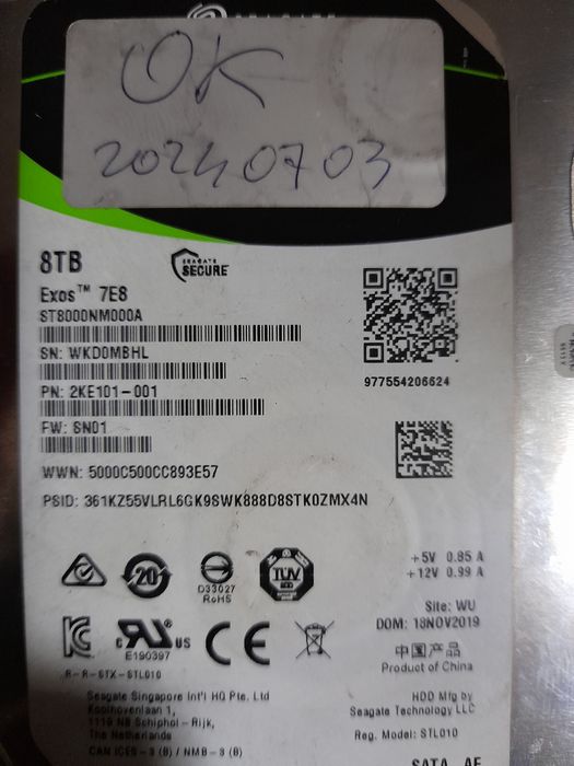 Harduri de vânzare 8tb 4tb 1tb