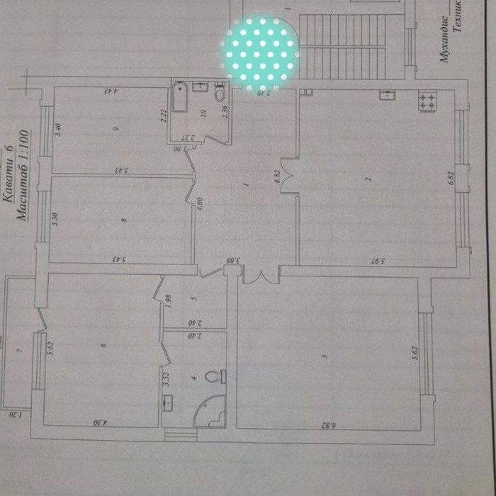 4х-комн квартира в Габус на Моштабиб Центр