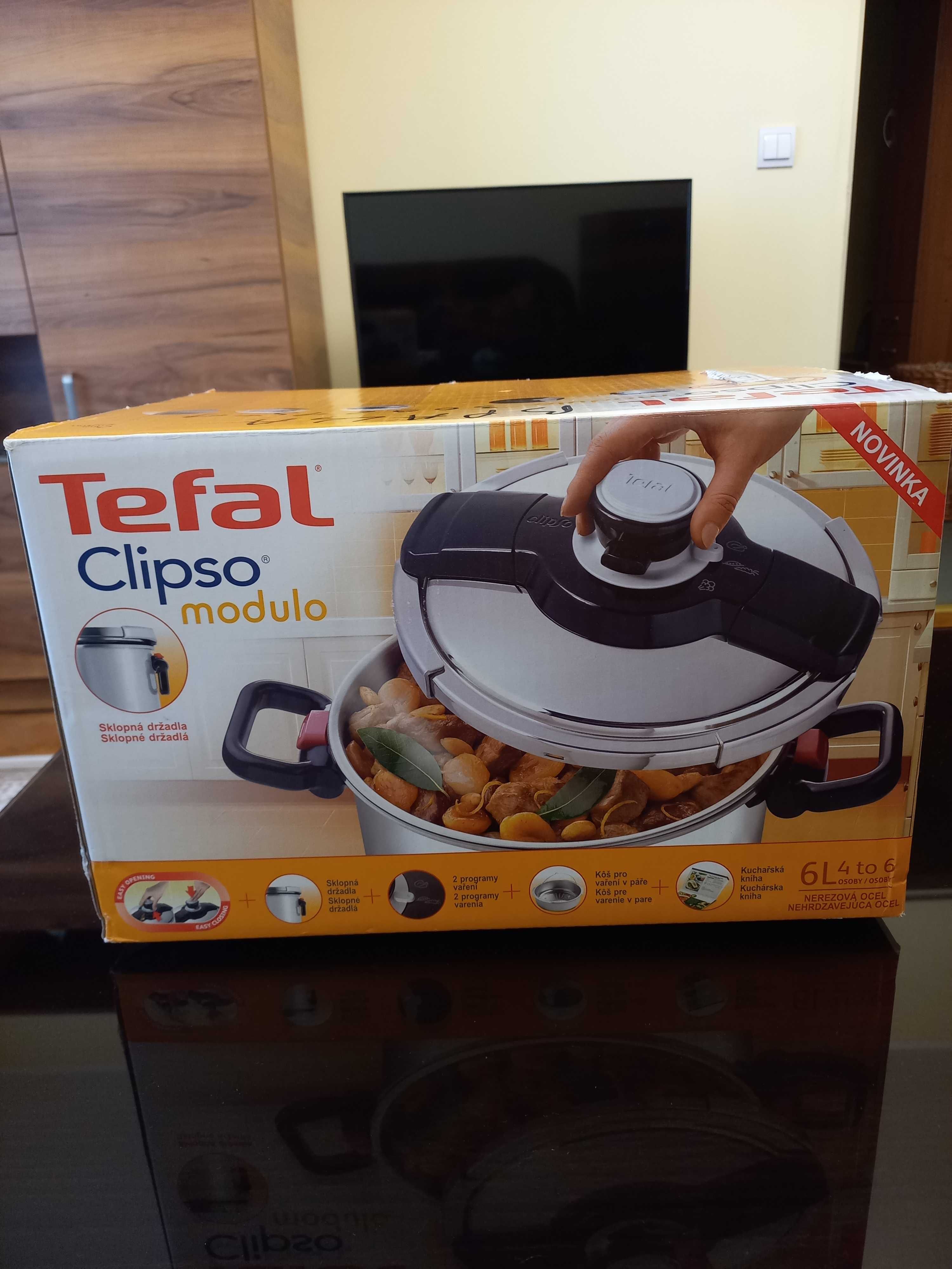тенджера под налягане TEFAL Clipso modulo