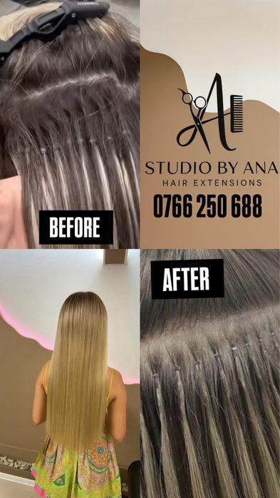 Extensii tape in / tape on /montaj /demontaj