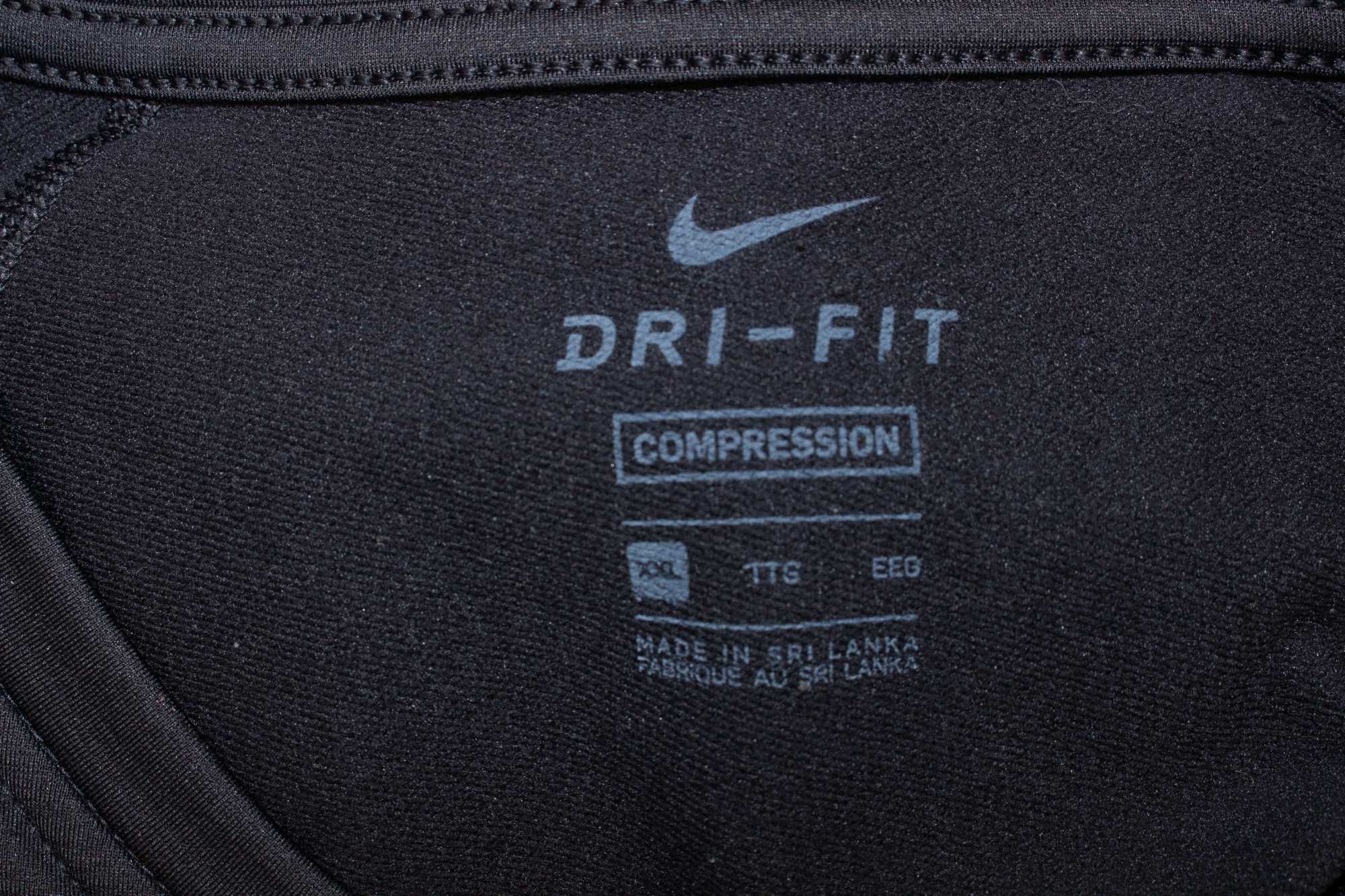 Nike Pro Оригинална Мъжка Блуза черна Dri Fit Compression фитнес XXL