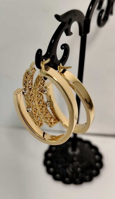 (AG 35) Cercei aur 14 K 5.65gr b.32919 -2260 Lei Garantie 2ani!