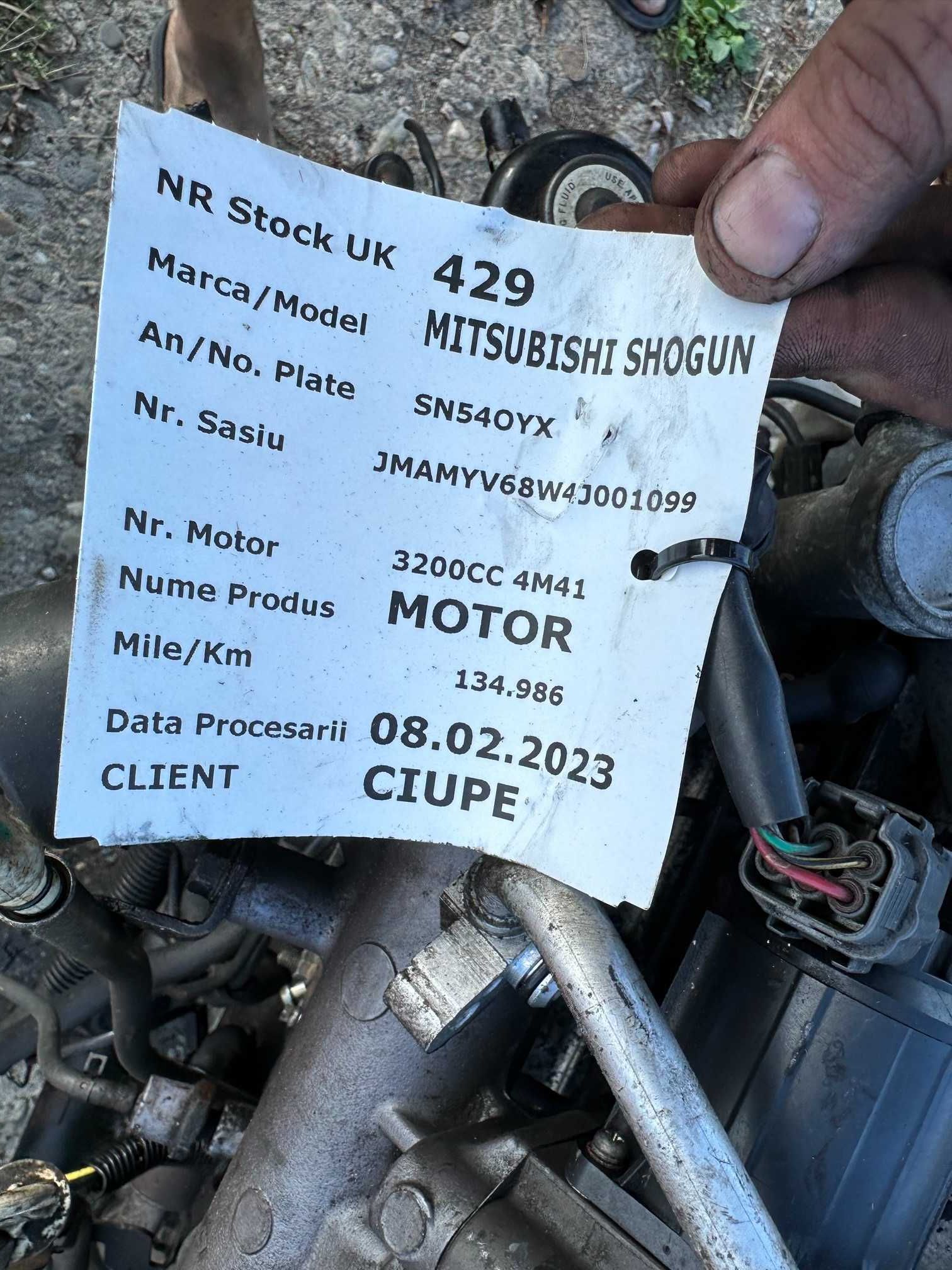 Motor Mitsubishi Pajero 3.2 DI-D 2000-2006