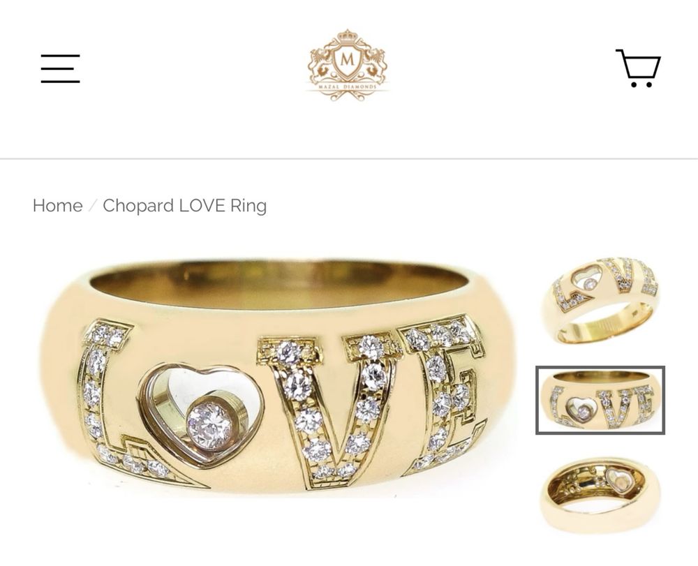 Chopard пръстен с диаманти