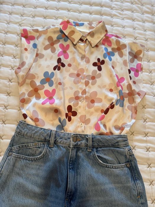 Риза с къс ръкав