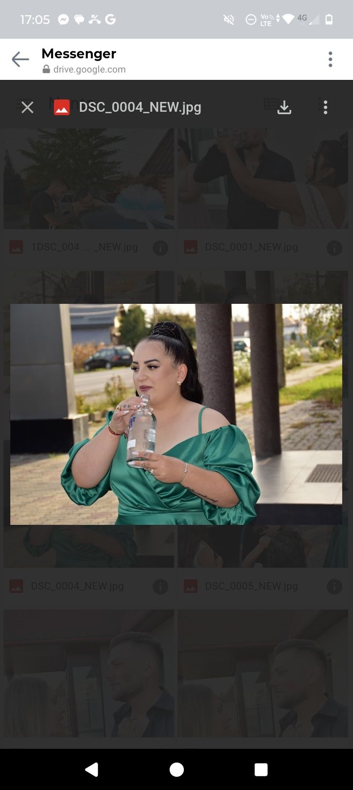 Rochie verde smarald din satin mărime mare 3XL