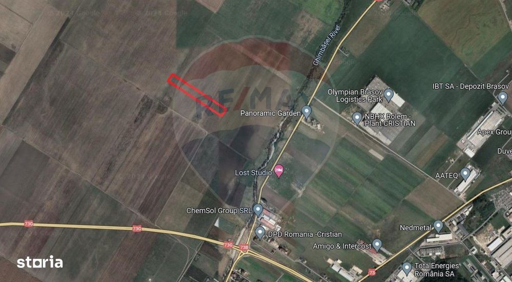 Teren extravilan arabil, 9650 mp, Cristian