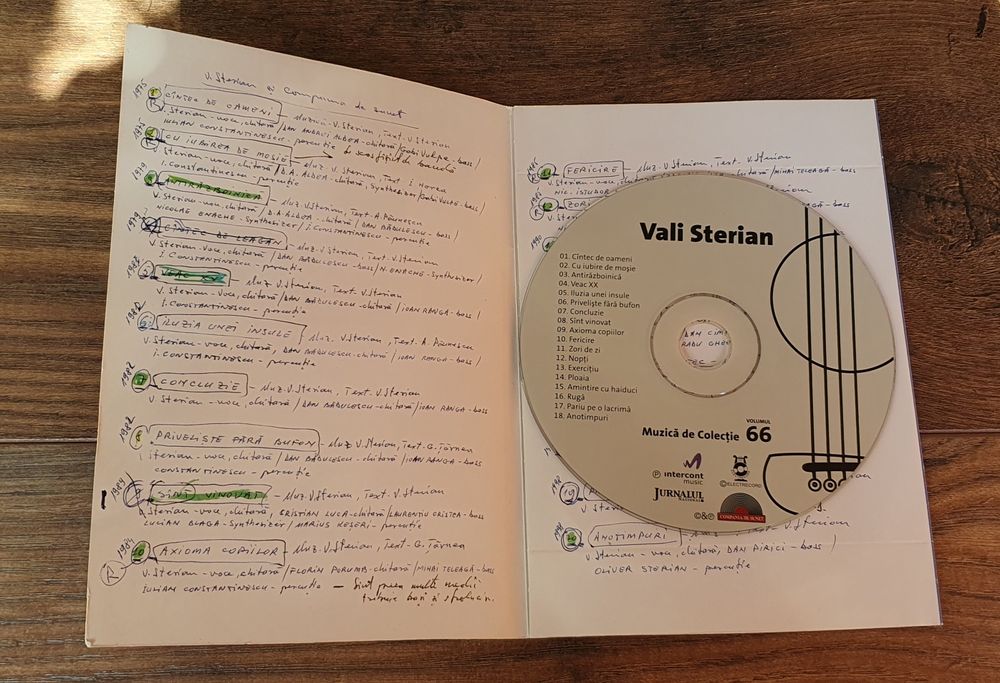 CD de colectie Jurnalul National Vali Sterian, Mari Lautari vol 1