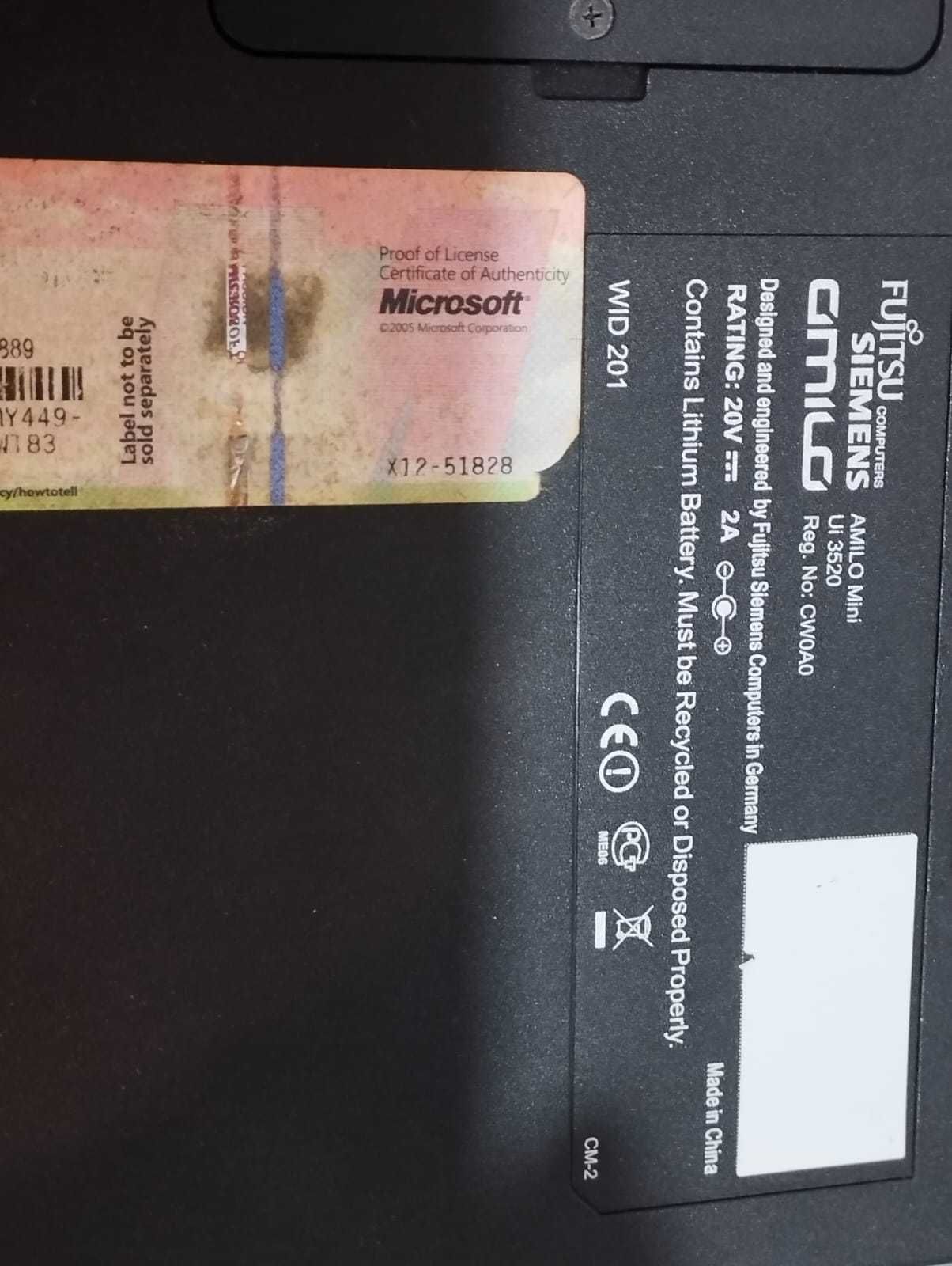 Laptop Futzhitsu Siemens AMILO