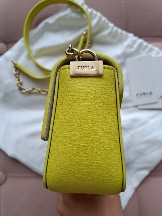 Чанта Furla естествена кожа