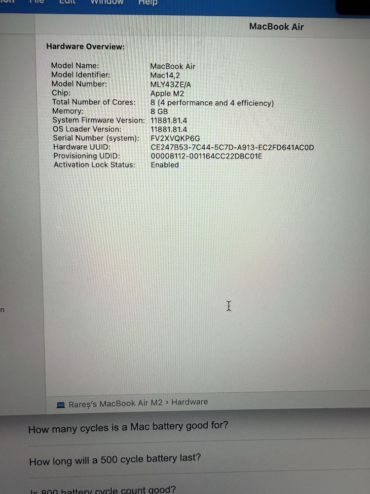 Macbook Air M2 - 512 Gb