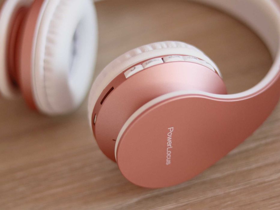 Bluetooth слушалки Power Locus,  цвят Розово злато