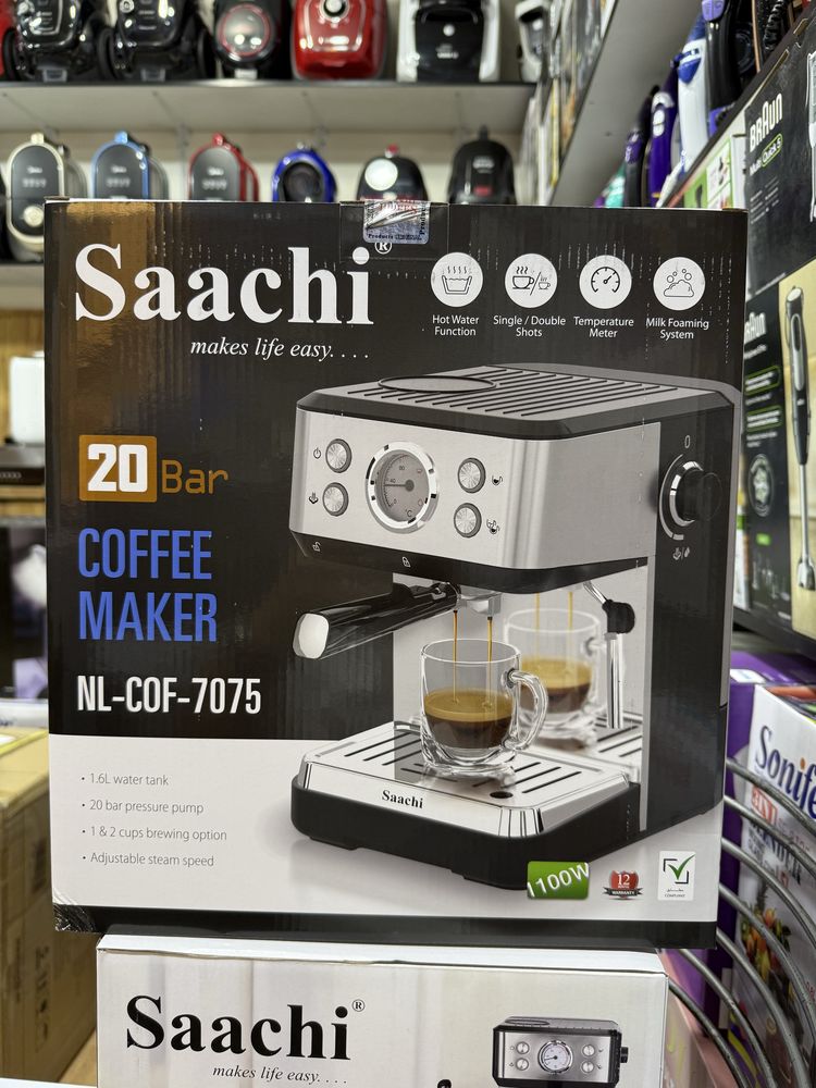Saachi koffe mashinalari 3 xil madeli keldi
