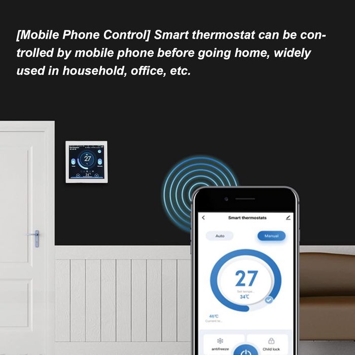 ME160 Интелигентен WiFi термостат за охлаждане и отопление сензорен