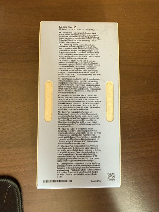 Pixel 10, Indigo, 256GB